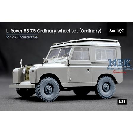L. Rover 88 7.5 small Ordinary wheel set - 1/35