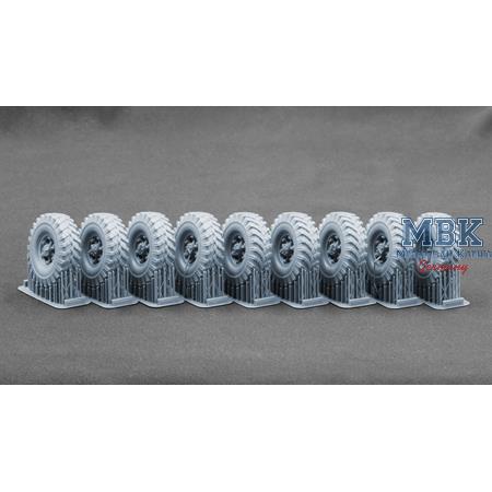 ChMZAP-5247G semitrailer Ordinary wheel set - 1/35