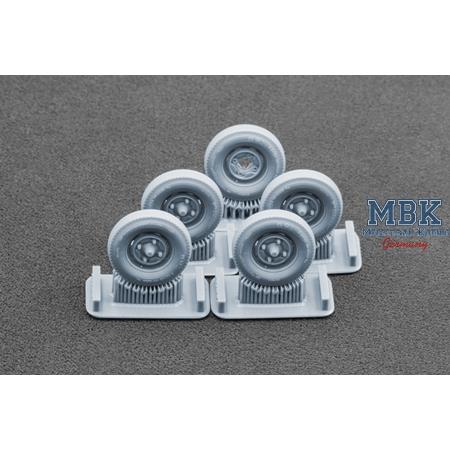 Trabant 601 S Ordinary Wheel Set - 1/35