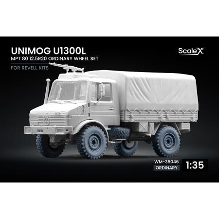 Unimog U1300 MPT80 Ordinary Wheel Set (Revell)