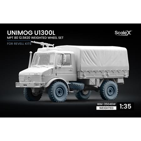 Unimog U1300 MPT80 Weighted Wheel Set (Revell)
