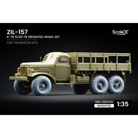 ZIL-157 K-70 Weighted Wheel Set - 1/35 (Trumpeter)