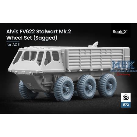 Alvis FV622 Stalwart Mk.2 Sagged wheel set- 1/72