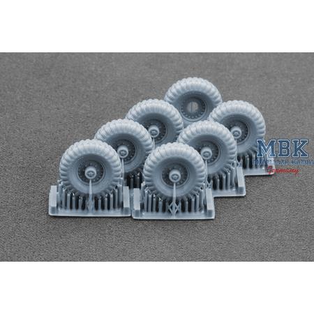 Alvis FV622 Stalwart Mk.2 Sagged wheel set- 1/72