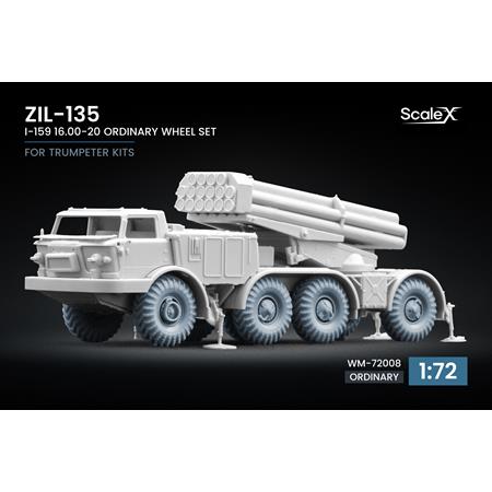 ZIL-135 I-159 Ordinary Wheel Set- 1/72 (Trumpeter)