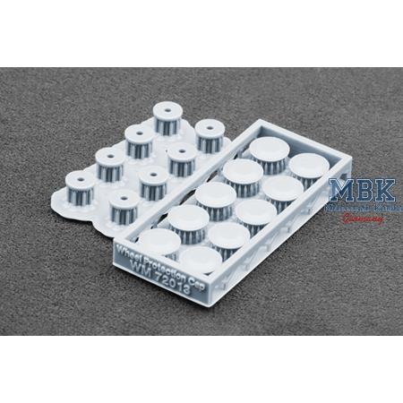 BTR-80 APC KI-113 Sagged wheel set - 1/72