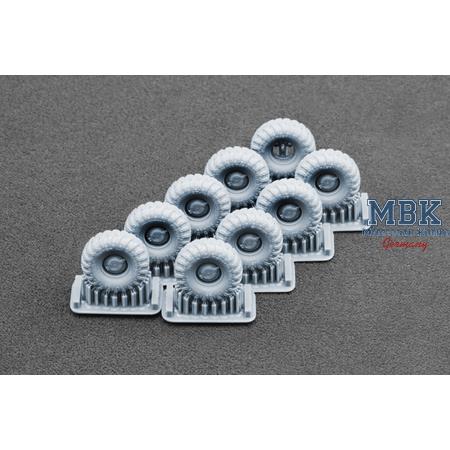 BTR-80 APC DT-126 Snaga Sagged wheel set - 1/72