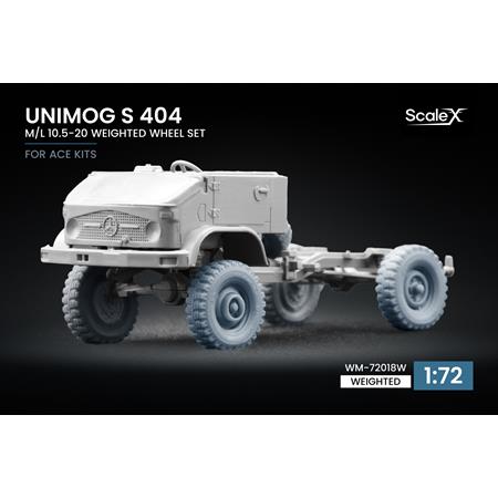 Unimog S 404 M/L 10.5-20 Weighted wheel set - 1/72