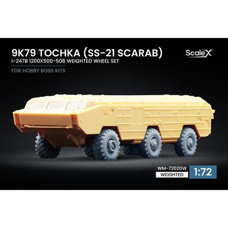 9K79 Tochka I-247B Weighted Wheel Set - 1/72