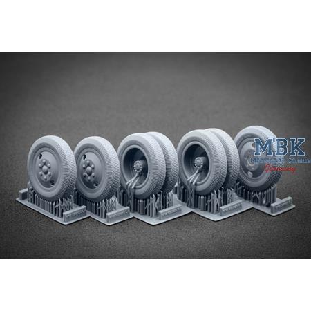 ZIS-5 Sagged wheel set - 1/35