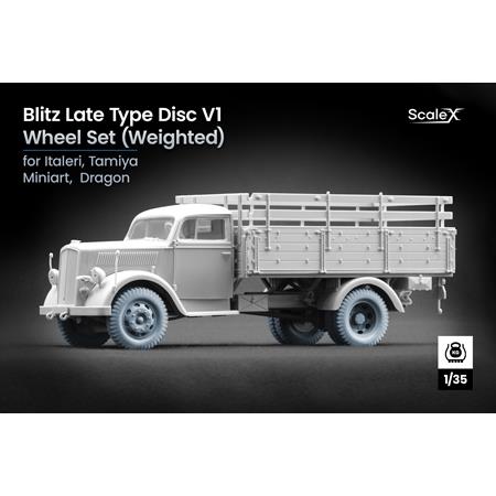 Opel Blitz Disc v1 Late wheel set (Weighted) 1:35