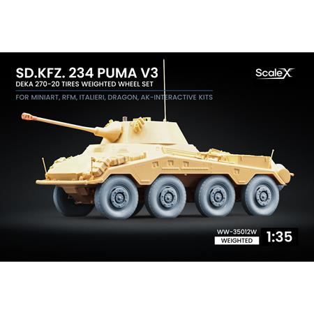 DEKA 270-20 Wheels Sd.Kfz.234 (Weighted) 1:35