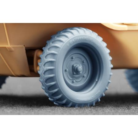 Schwimmwagen Gelände v2 Weighted whee set - 1/35