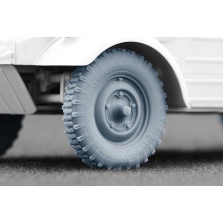 Kübelwagen T.82 Englebert Weighted wheel set- 1/35