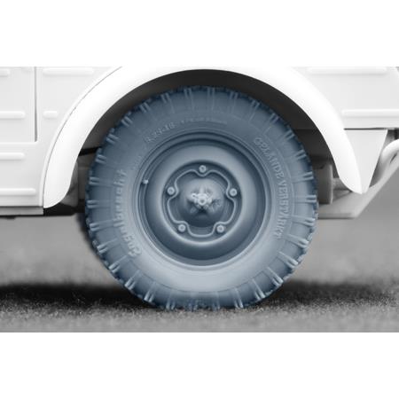 Kübelwagen T.82 Englebert Weighted wheel set- 1/35