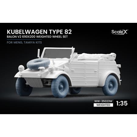 Kübelwagen Typ.82 Balon 2 Weighted wheel set- 1/35