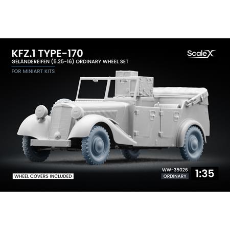 Kfz.1 Type-170 VK Gelände Ordinary wheel set- 1/35