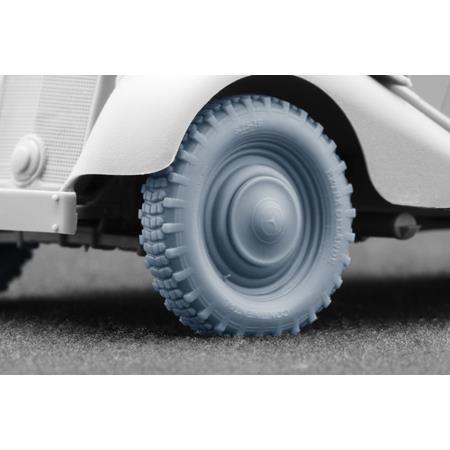 Kfz.1 Type-170 VK Gelände Weighted wheel set- 1/35
