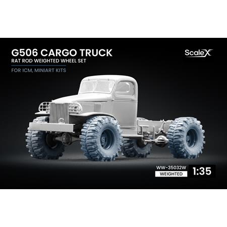 G506 Cargo Truck Rat Rod weight.wheel set - 1/35