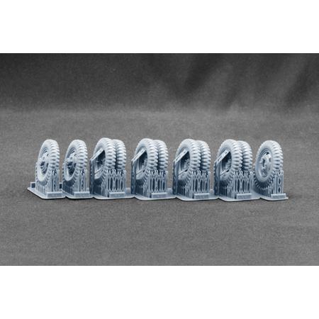 Studebaker US6 Bar Grip weighted wheel set - 1/35