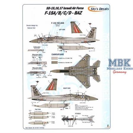 Israeli IAF F-15 BAZ