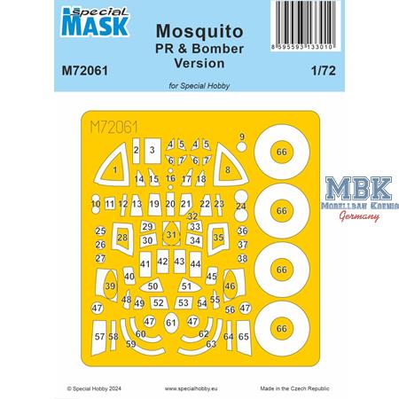 Mosquito NF Version Canopy Mask 1/72