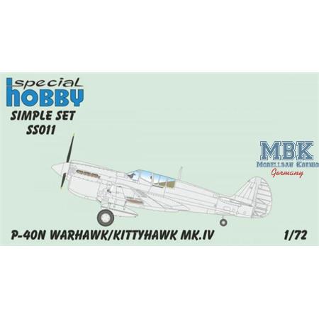P-40N Warhawk / Kittyhawk Mk.IV Simple Set