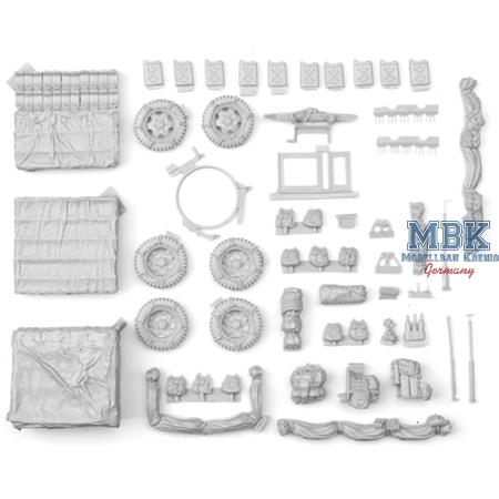 WWII U.S 2.5t 6x6 Cargo truck accessory set