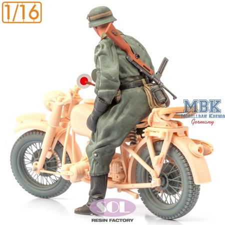 Motorcycle Trooper for WWII German R75 (3D Print.)