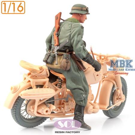 Motorcycle Trooper for WWII German R75 (3D Print.)