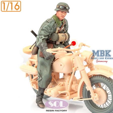 Motorcycle Trooper for WWII German R75 (3D Print.)