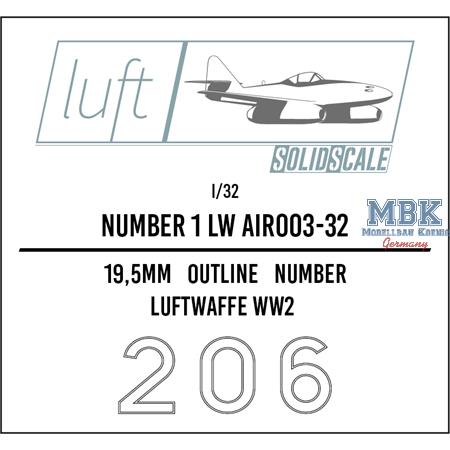 Numbers 1 Luftwaffe  1/32