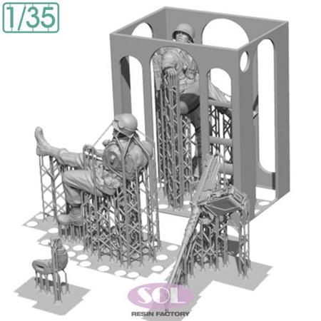 U.S.Army Crew & M2 cal.50 for M3A1 1:35