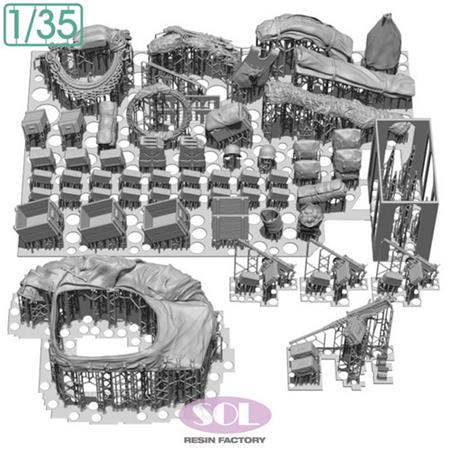 M3A1 Accessory Set (Dragon) (3D printed kit) 1:35