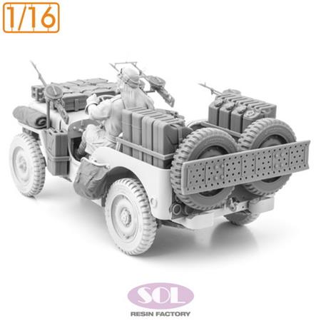 WWII Brit.SAS 1/4 Ton 4x4 Patrol Car Conv. 2 1:16