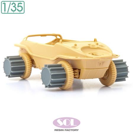 Snow rollers for Schwimmwagen type166 (for TAMIYA)