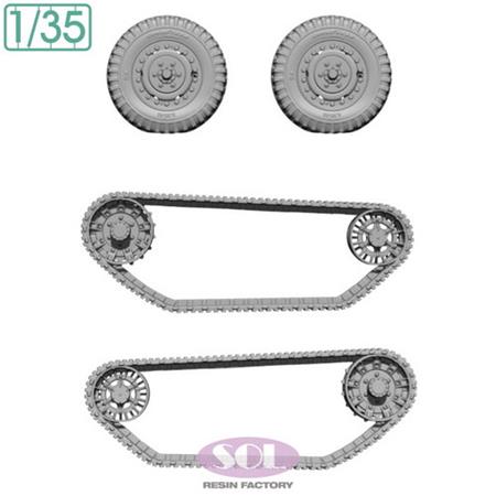Wheels & Track for U.S. Army M16 MG MC (AFV-Club)