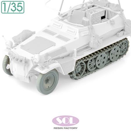 Sd.kfz.250/3 Weighted Wheel & Track Set (Tamiya)