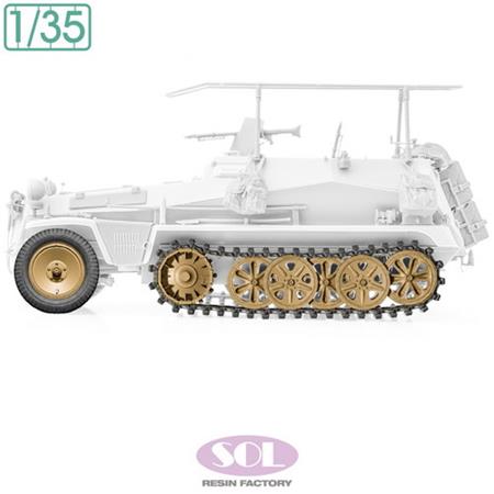 Sd.kfz.250/3 Weighted Wheel & Track Set (Tamiya)
