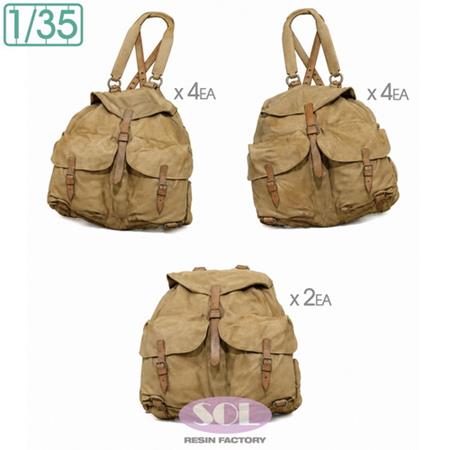 WWII German M41 Tropical Rucksack Set - 10x (1:35)