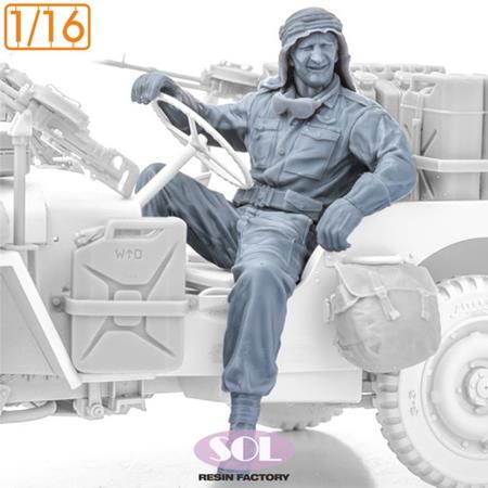 WWII British SAS Driver 1:16