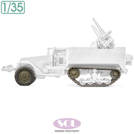 Wheels w/ chains & Track for M16 MG MC (AFV-Club)