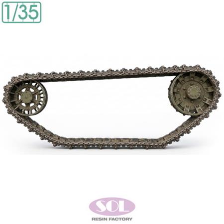 Wheels w/ chains & Track for M16 MG MC (AFV-Club)