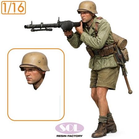 Sd.kfz.250/3 Crew & MG34 (for Das Werk) 1:16