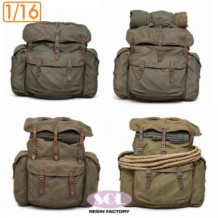 M31 Gebirgsjager Rucksack Early type - 4x (1:16)