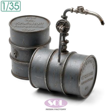 WWII German 200L Fuel Drum 4x Set