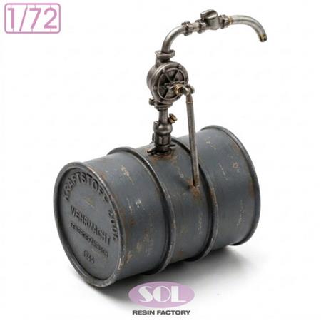 WWII German 200L Fuel Drum 10x Set (1:72)