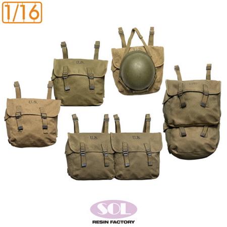 WWII U.S. Army M1936 Field Bag - 5 x (1:16)