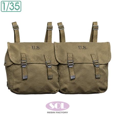 WWII U.S. Army M1936 Field Bag 4x Set