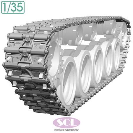 WWII U.S. Chaffee T72E1 Tracks (Tamiya)
